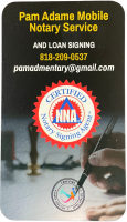 Pam Adamy Mobile Notary